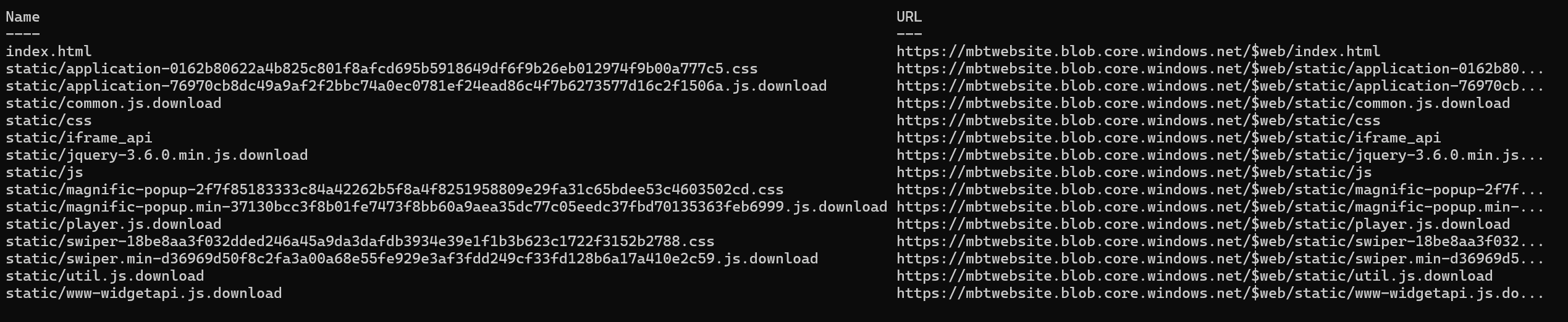 PowerShell blob listing without versioning