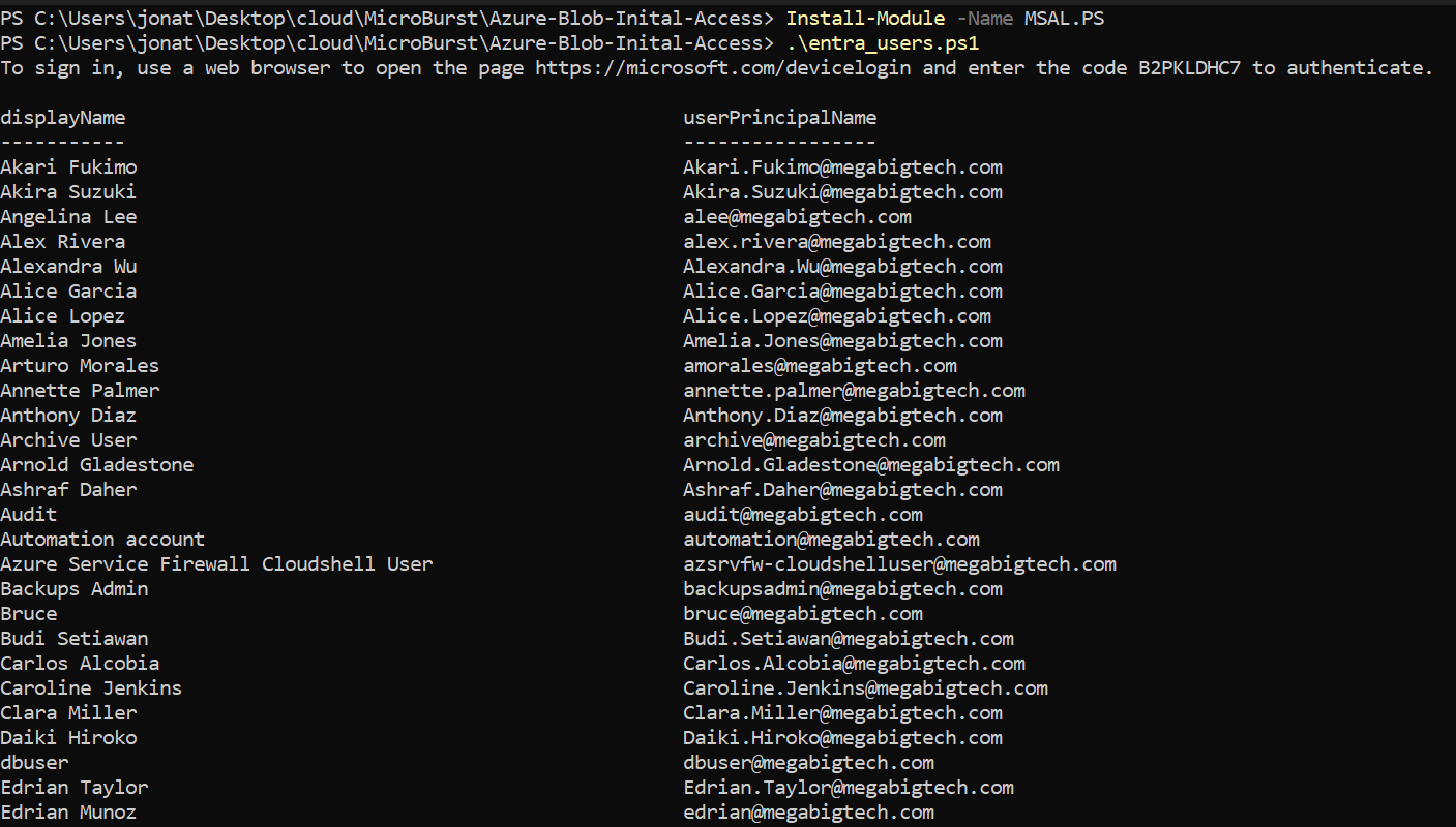 MSAL.PS module installation