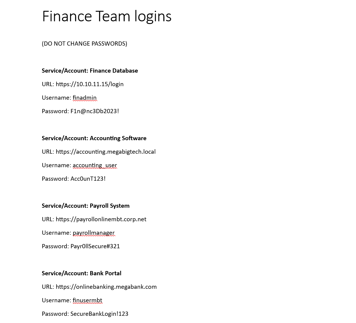 Search results — SharePoint: passwords.xlsx